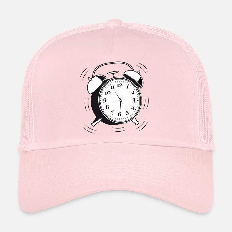 Klingelnder Wecker – Zeitmotiv mit Retro-Charme Trucker Cap