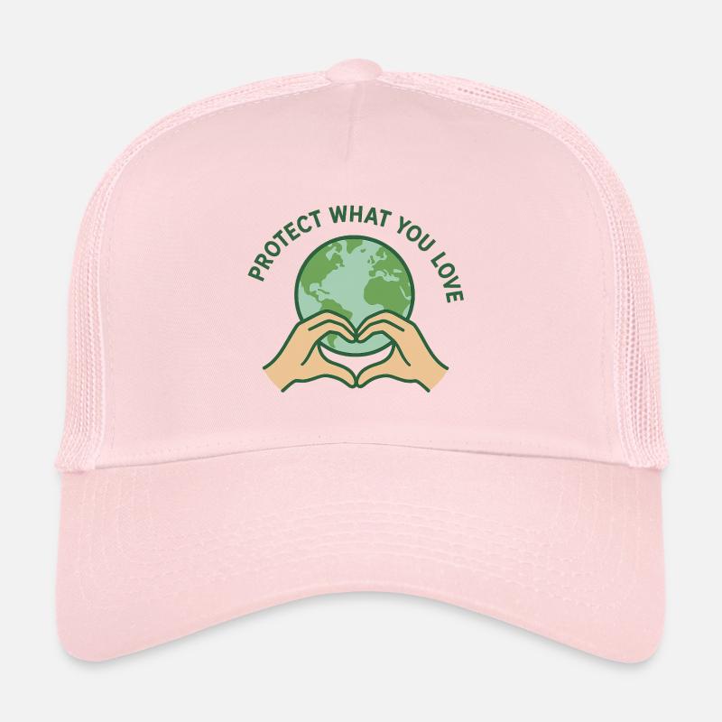 Heart for Earth - Trucker Cap - Hellrosa