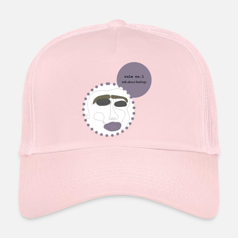 talk about feelings 2 - Trucker Cap - Hellrosa