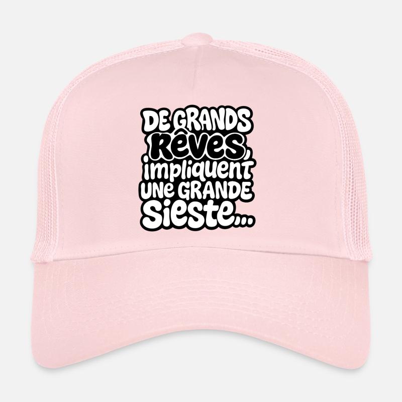 Große Träume beinhalten ein großes Nickerchen Trucker Cap