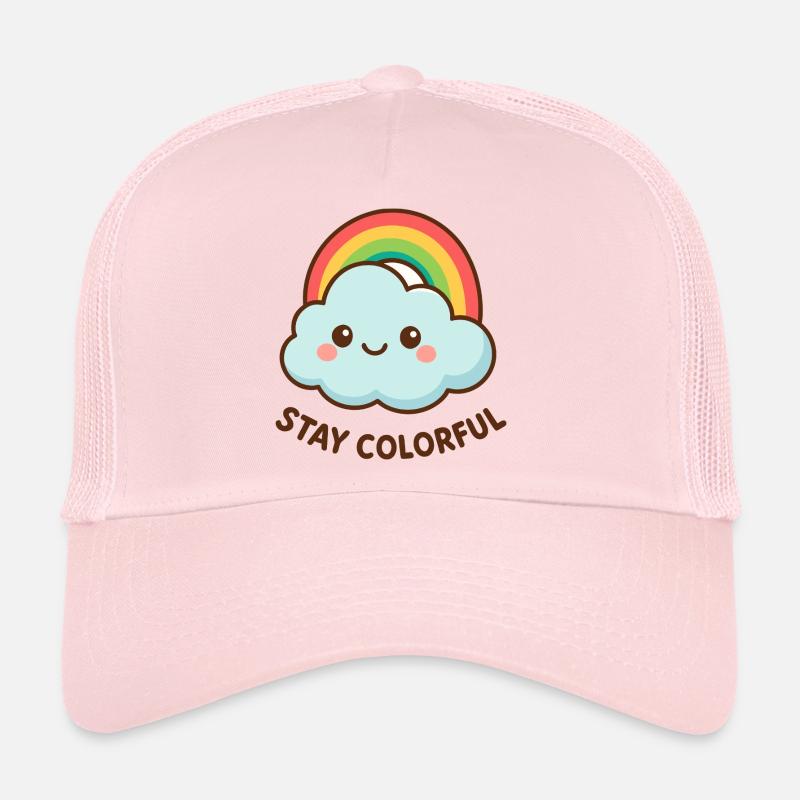 Cute cloud rainbow graphic Trucker Cap