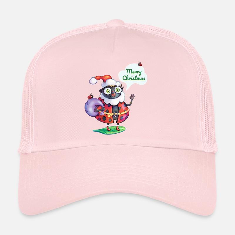 Santa Marienkäfer Weihnachten - Trucker Cap - Hellrosa