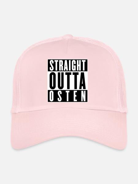 Tout droit sorti de l’est (couleurs changeantes) - Casquette trucker  - rose pâle - Devant