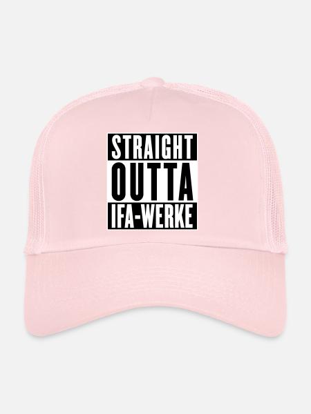 Mouvements IFA droits (couleurs changeantes) - Casquette trucker  - rose pâle - Devant