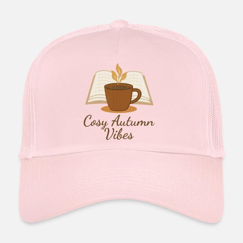 Cozy Autumn Vibes – Buch, Kaffee & Herbstzauber - Trucker Cap - Hellrosa