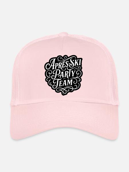 Équipe de la fête d’après-ski - Casquette trucker  - rose pâle - Devant