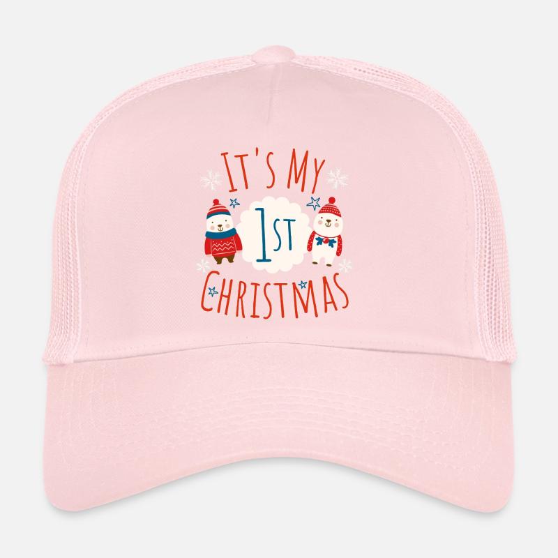 my first Christmas - Trucker Cap - pale pink