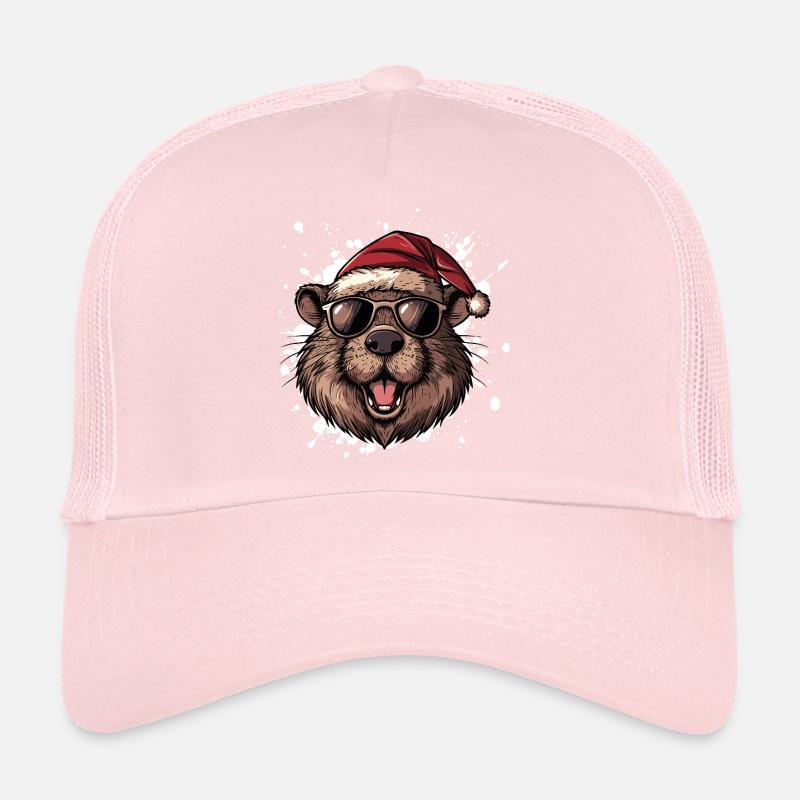 Castor Noël Drôle Casquette trucker 