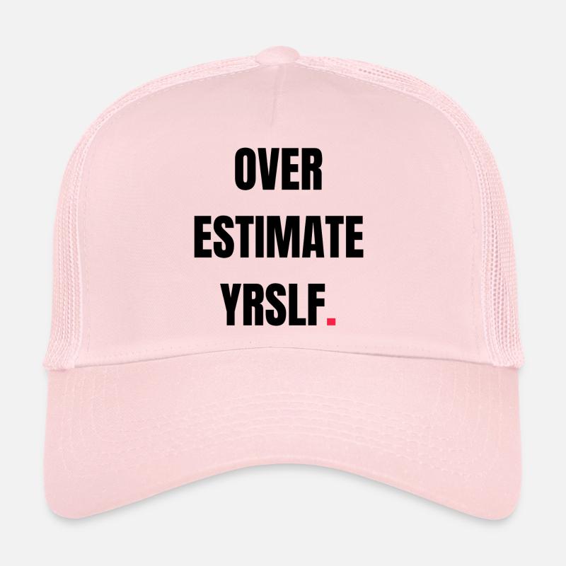 Surestimer YRSLF. - Casquette trucker  - rose pâle