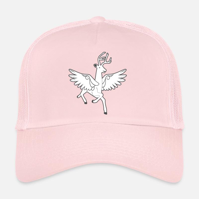 Winged deer – noble heraldic animal forest Trucker Cap