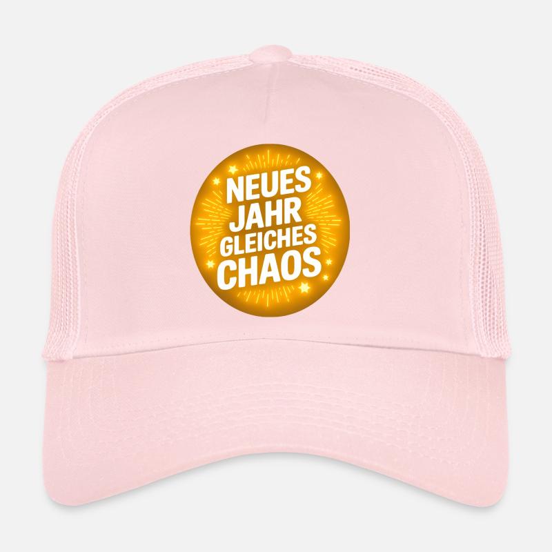New year same chaos - Trucker Cap - pale pink