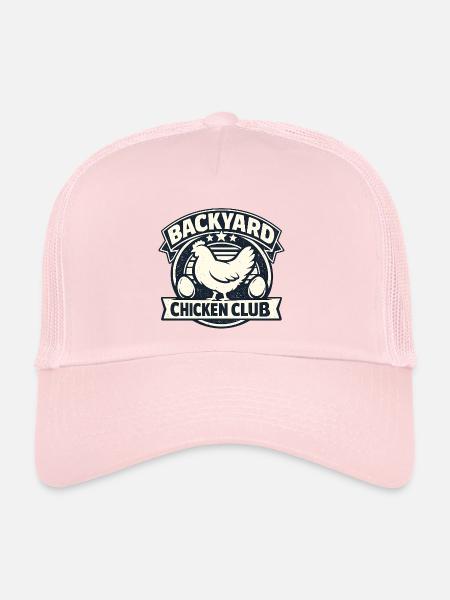 Backyard Chicken Club - Trucker Cap - pale pink - Front