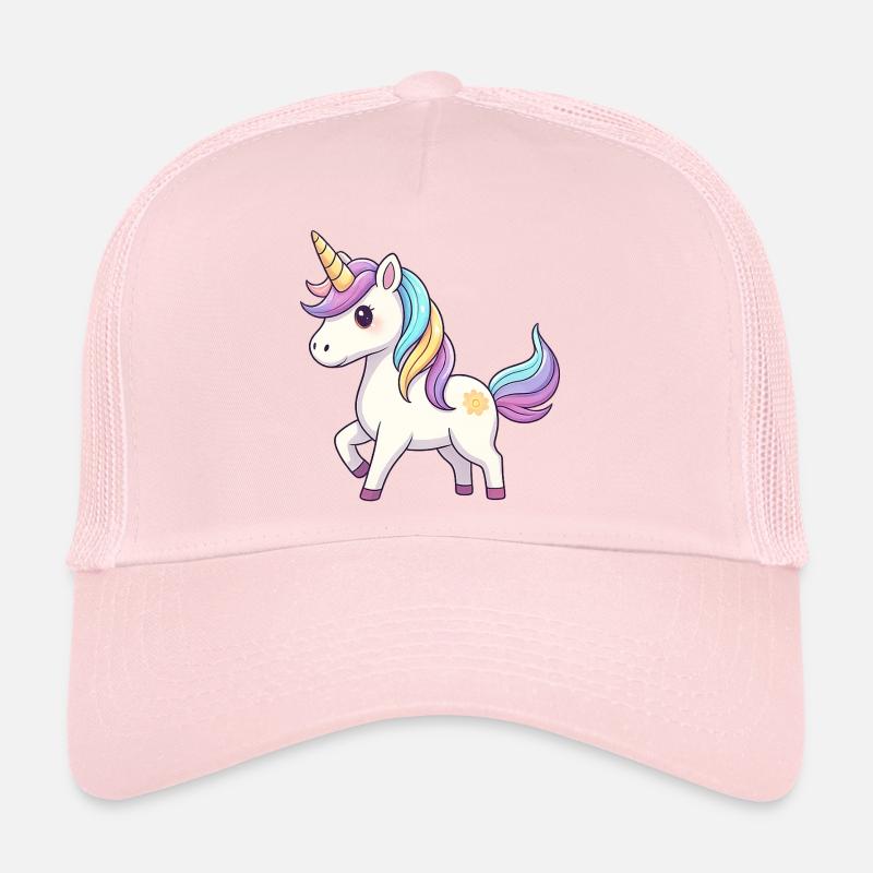 Einhorn-Regenbogen-Traum - Trucker Cap - Hellrosa
