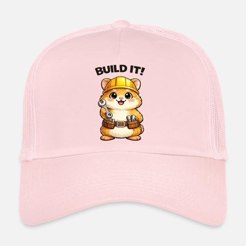 Construction trolley: construction helmet and tools Trucker Cap