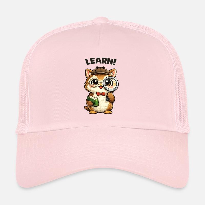 Learning Kitten Detective Trucker Cap