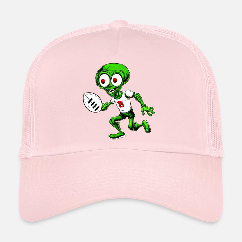 Rugbyspieler Alien - Trucker Cap - Hellrosa