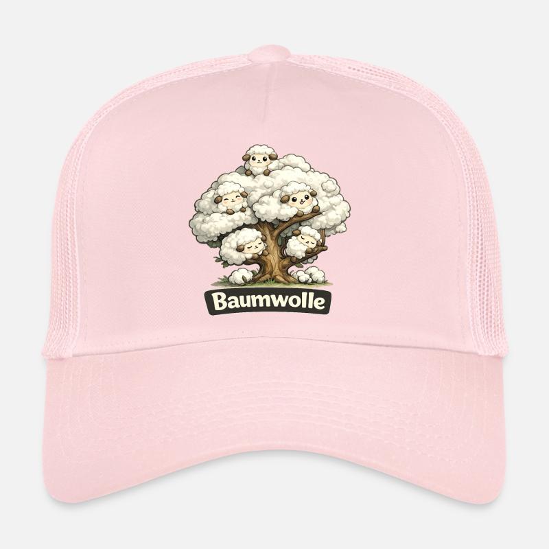 Cotton Sheep on Tree Pun Pun Shirt Trucker Cap