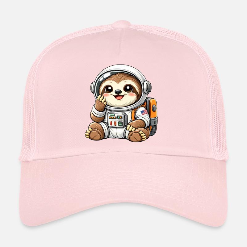 Univers spatial de l’astronaute paresseux mignon Casquette trucker 
