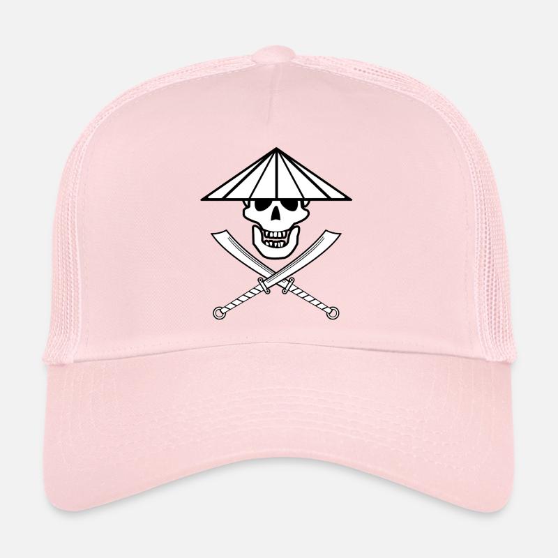 Asian Jolly Roger avec chapeau conique Casquette trucker 