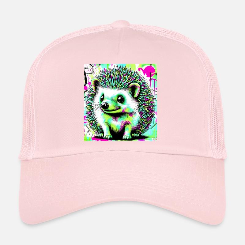 hedgehog - Trucker Cap - pale pink