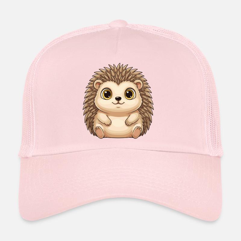 Petit hérisson mignon – style Kawaii avec de grands yeux Casquette trucker 