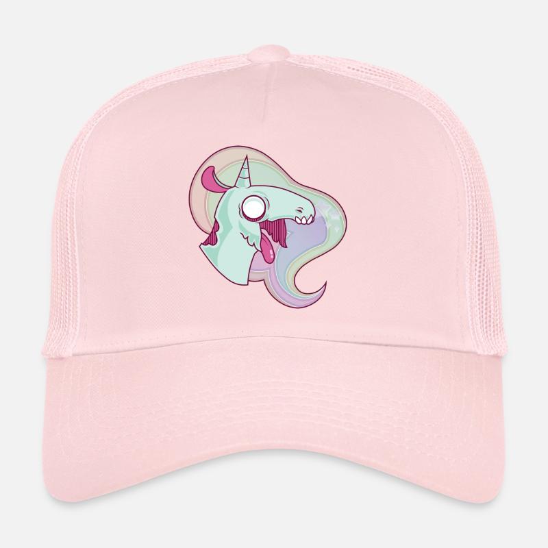 Grim The Unicorn - Trucker Cap - pale pink