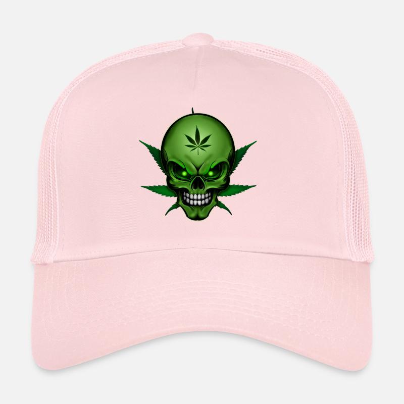 Chanvre Crâne 001 Casquette trucker 