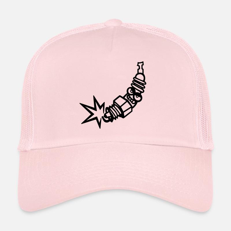 Spark plug (individual color change) Trucker Cap