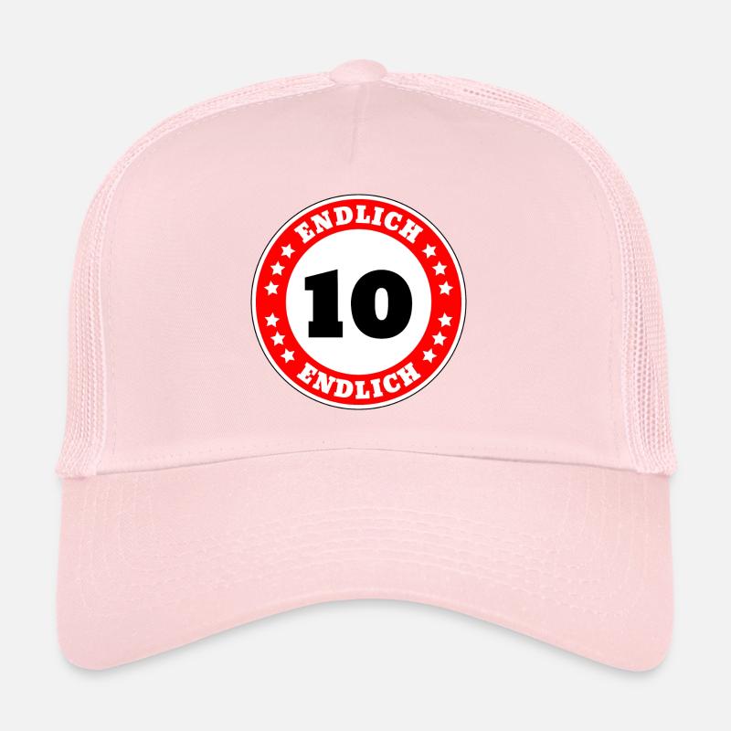 Endlich 10 Geburtstag - Trucker Cap - Hellrosa