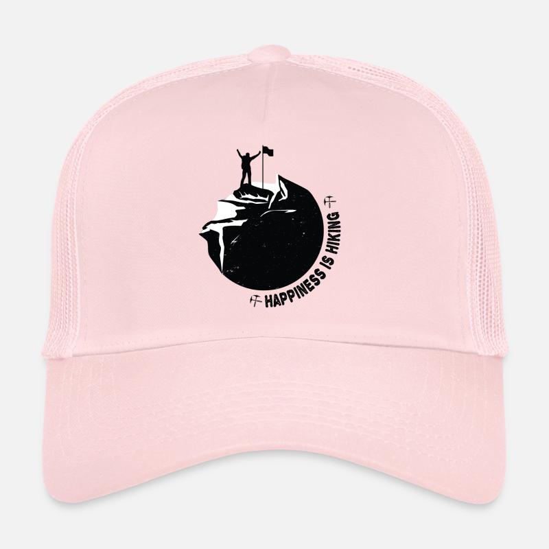 Randonnée - Casquette trucker  - rose pâle