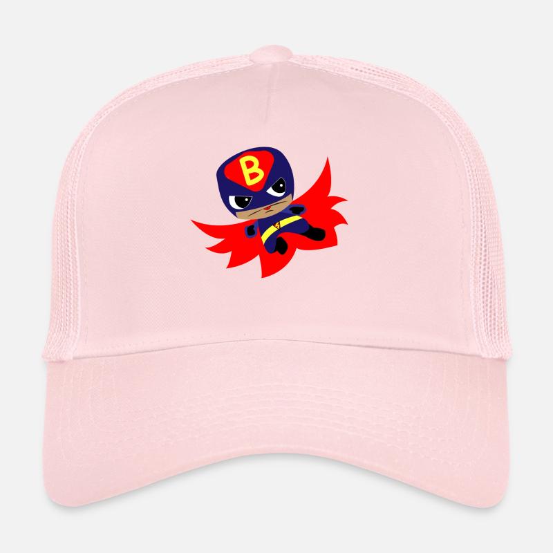 Comic superhéros Boy Halloween anniversaire doux - Casquette trucker  - rose pâle