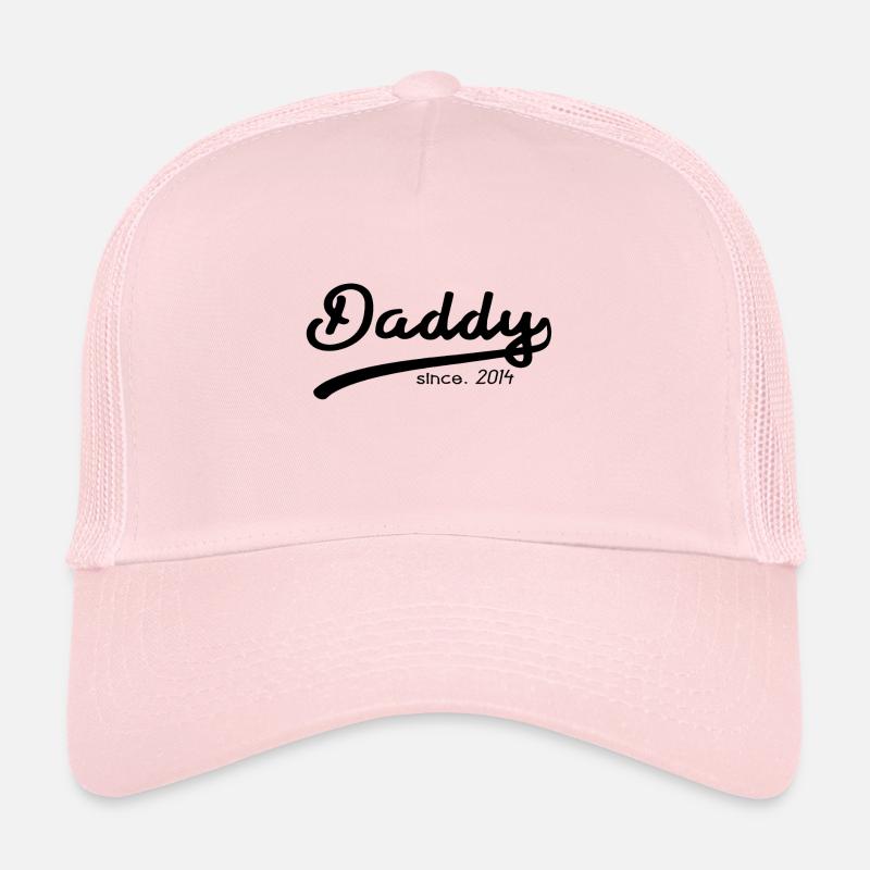 DADDY SINCE 2014 FATHER'S PAPA GIFT FAT Trucker Cap