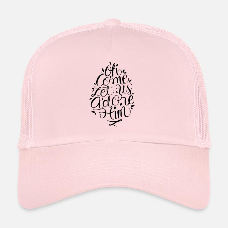 Christmas time oh come let us adore him Trucker Cap