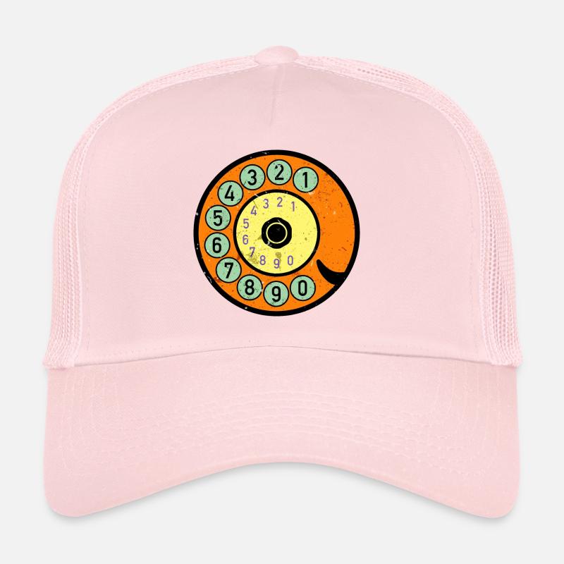 téléphone coloré nostalgie rétro Vintage Casquette trucker 