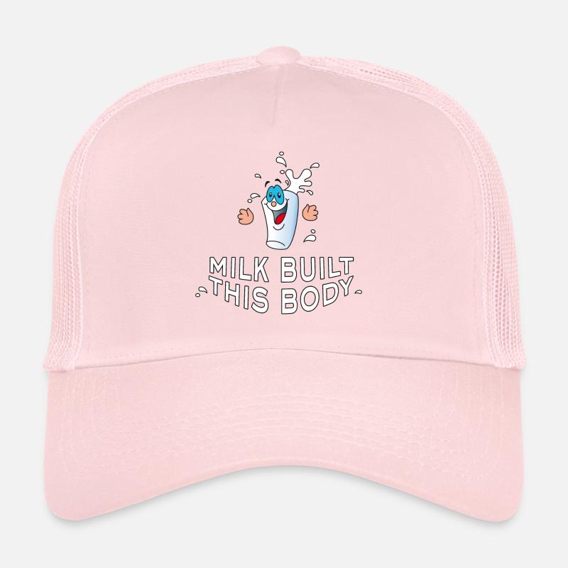 Milk built this body Milch Kaffee Sahne Schokolade Trucker Cap