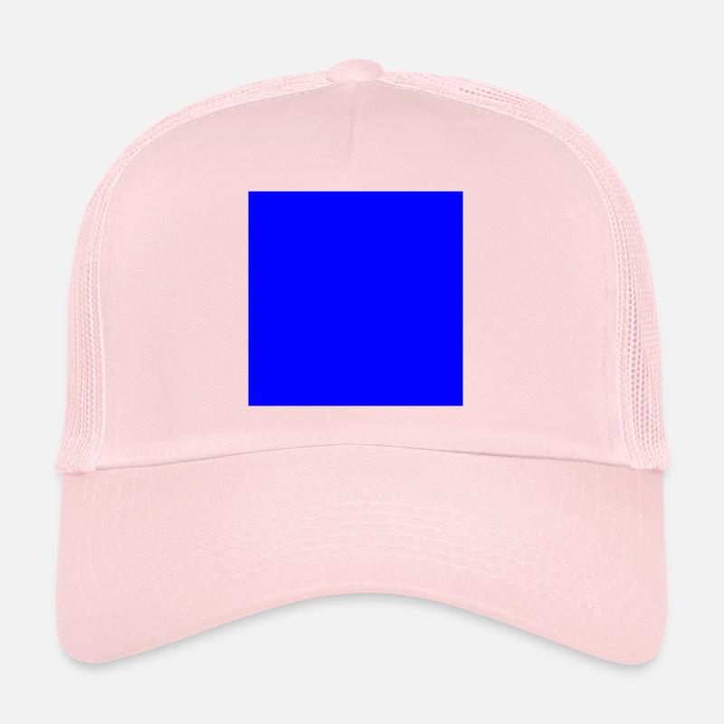 bleu carré Casquette trucker 