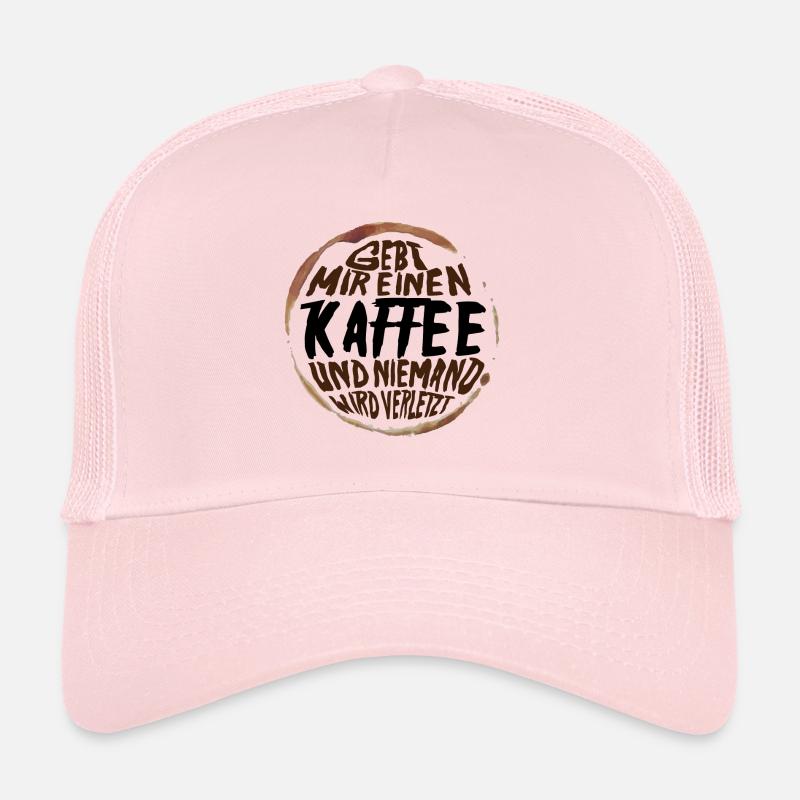 Gebt mir einen Kaffee und niemand wird verletzt Trucker Cap