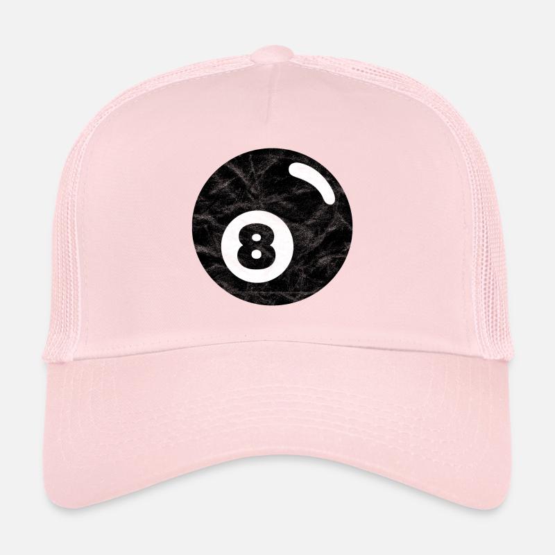 Billiards billiard ball black eight eight Trucker Cap