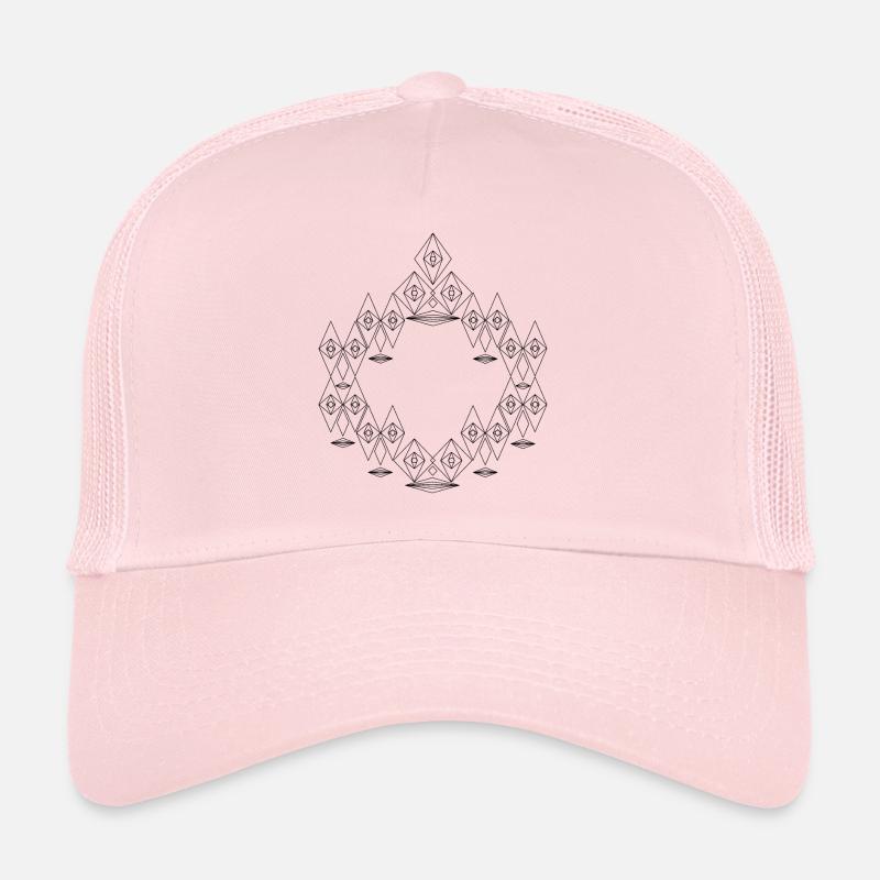 Faces meadow with eyes, nose and mouth Trucker Cap