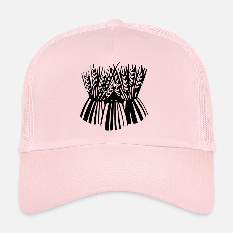 getreide corn cereal wheat weizen veggie gemuese v - Trucker Cap - Hellrosa