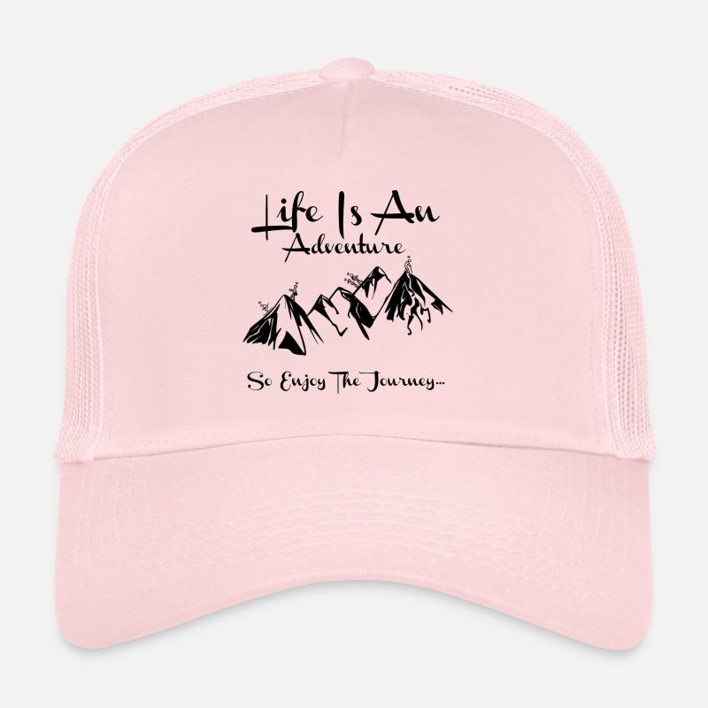 Das Leben ist ein Abenteuer So genießen Sie das Reise-Design Trucker Cap
