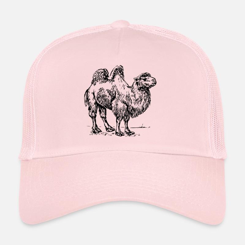chameau - Casquette trucker  - rose pâle