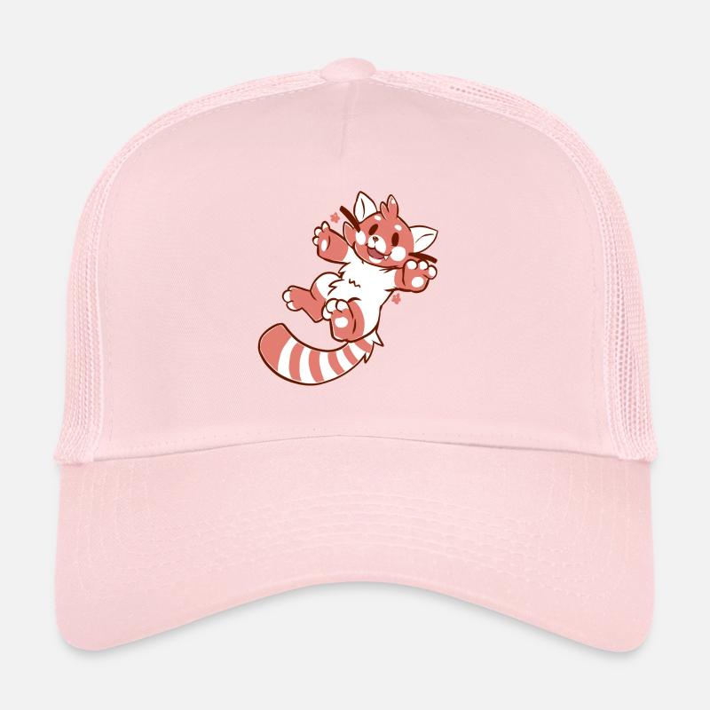 Mignon petit personnage de Panda Rouge Casquette trucker 