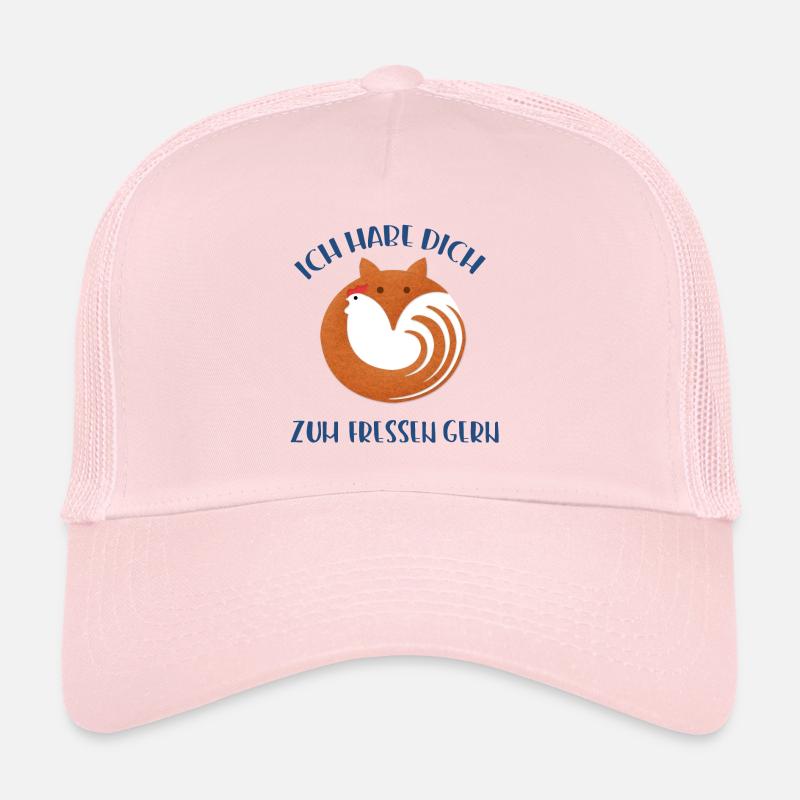 Fuchs, Huhn, Liebe - Trucker Cap - Hellrosa