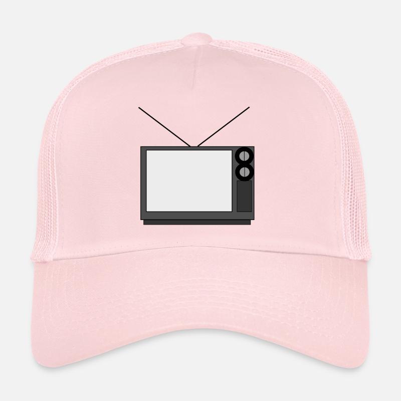 monitor television fernseher tv flatscreen compute - Trucker Cap - Hellrosa