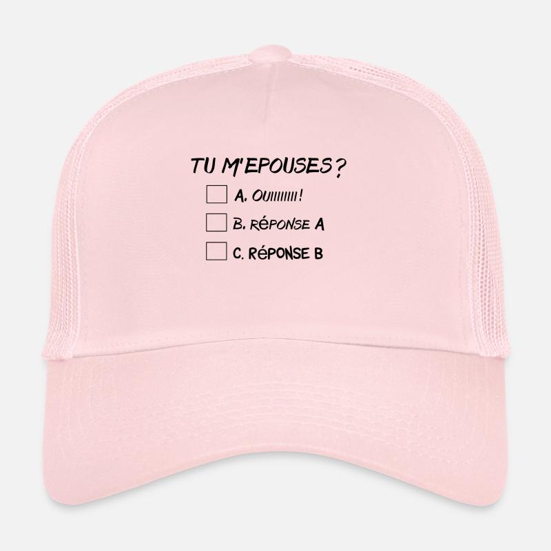 Tu m'épouses? Trucker Cap