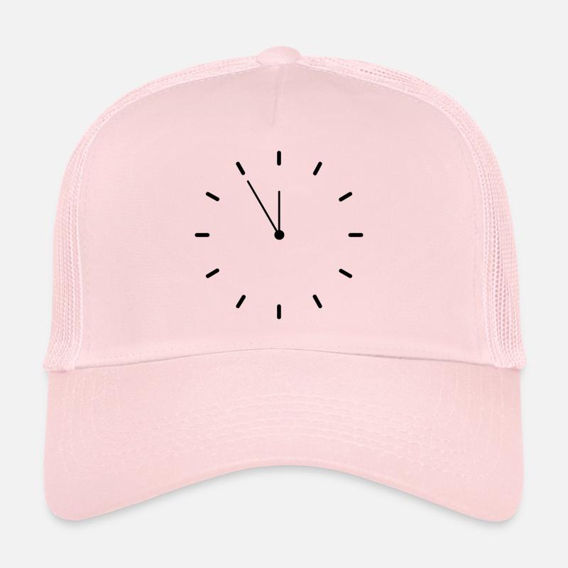 clock time clock time hourglass hourglass64 Trucker Cap