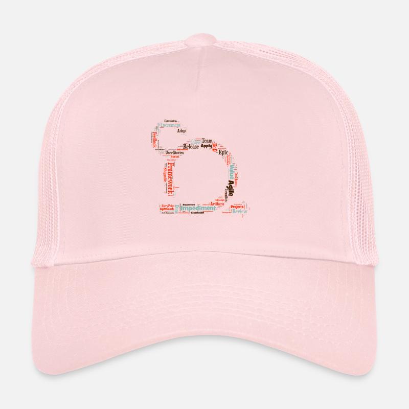 Cloud Agile Project Management - Casquette trucker  - rose pâle