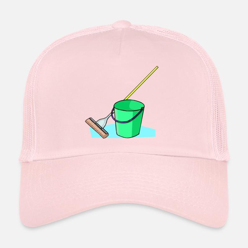 putzen cleaning putzfrau broom wischmop53 Trucker Cap