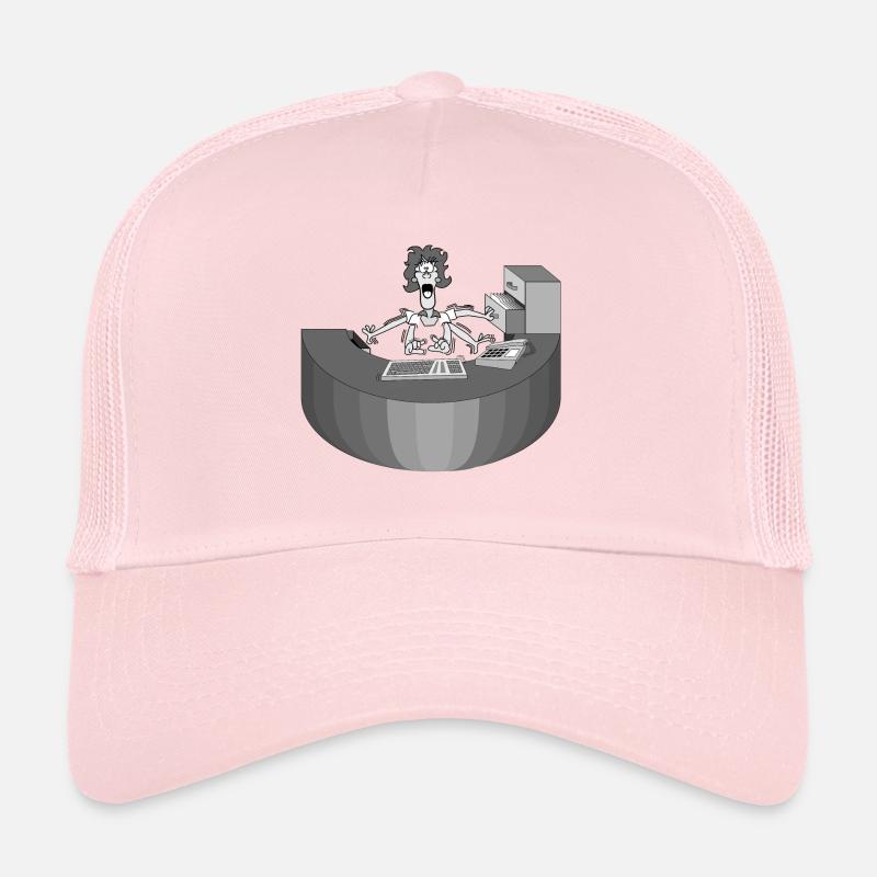 Rezeption Frau Multitasking Idee Geschenk Arbeit Casquette trucker 